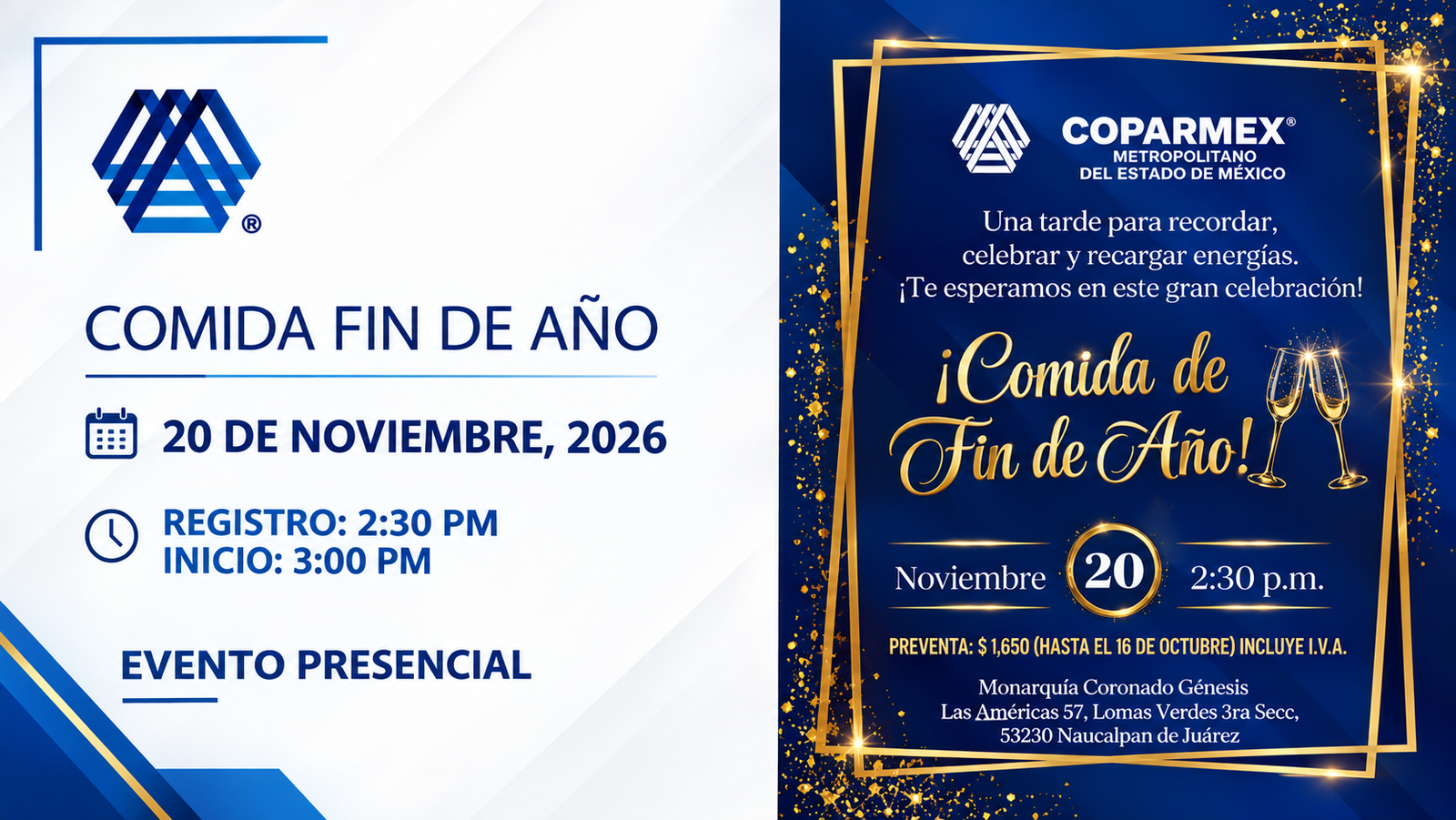 Comida Fin de Año 2026
