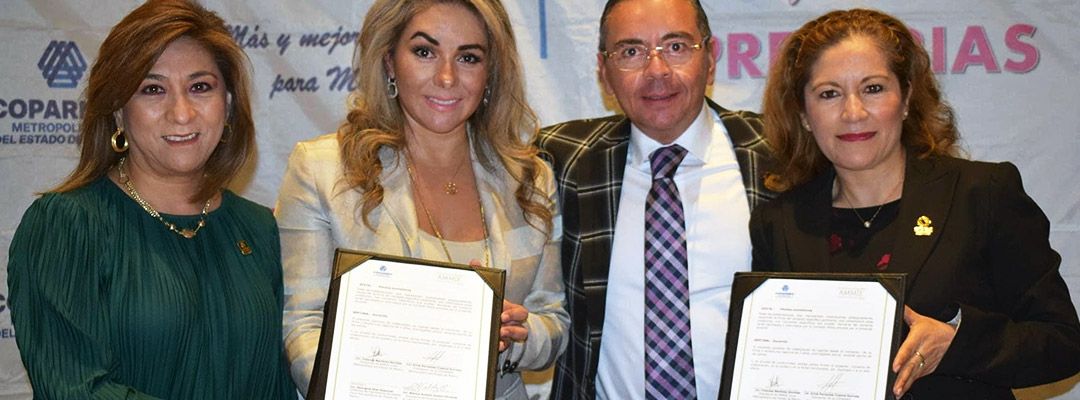 Firman convenio de colaboración Coparmex Metropolitano y la Asociación Mexicana de Mujeres Jefas de Empresa (AMMJE).